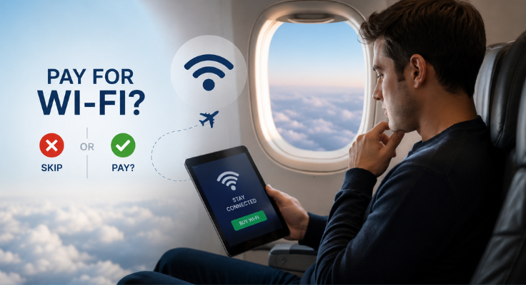 Should You Pay for WiFi on Your Flight?